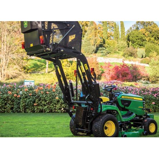 John Deere X950R with 48” cut Low dump collector