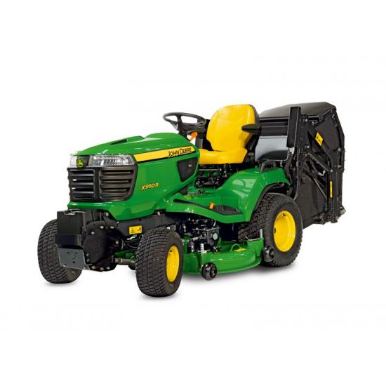 John Deere X950R with 48” cut Low dump collector