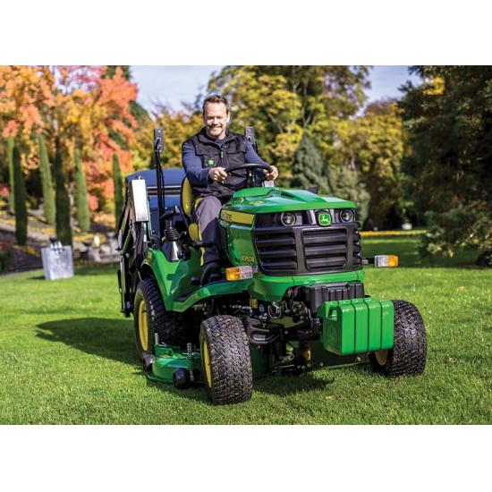 John Deere X950R with 48” cut Low dump collector