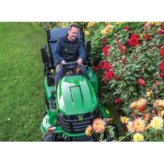 John Deere X950R with 48” cut Low dump collector