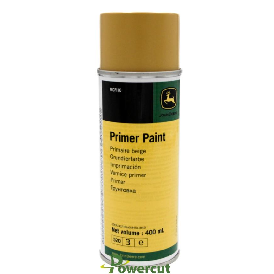 John Deere Beige Primer Spray Paint 400ml MCF110 Sold by Powercut.co.uk