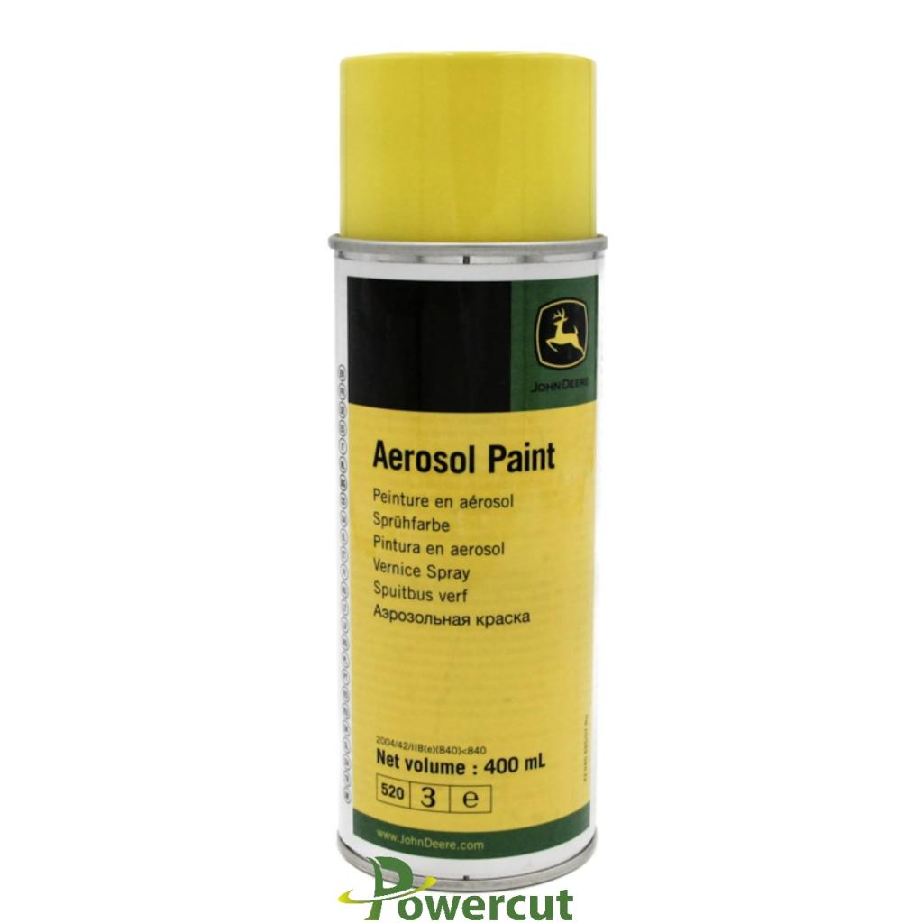 John Deere Yellow Spray Paint 400ml MCF201 Powercut