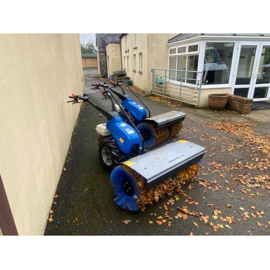 Used BCS630 2-Wheel Tractor with 100cm power brush attachment.