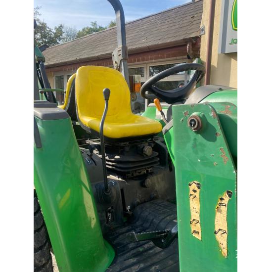 Used John Deere 4610 large chassis compact tractor with Lewis backhoe and front loader