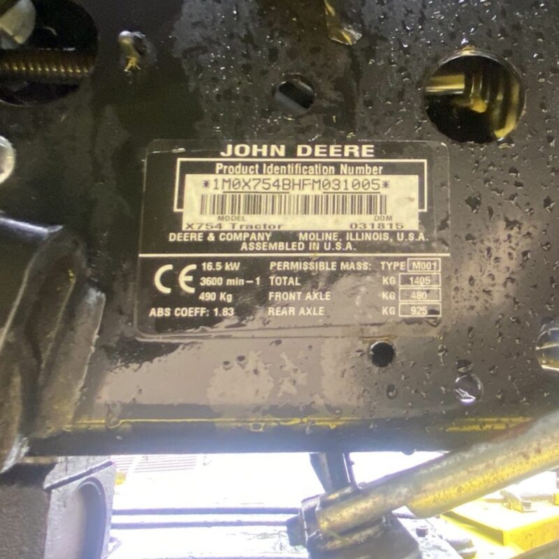 Used John Deere X754 All Wheel Steer Garden Tractor